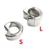 Stainless Steel Penis Lock Ring Heavy Duty Weight Male Metal Ball Stretcher Scrotum