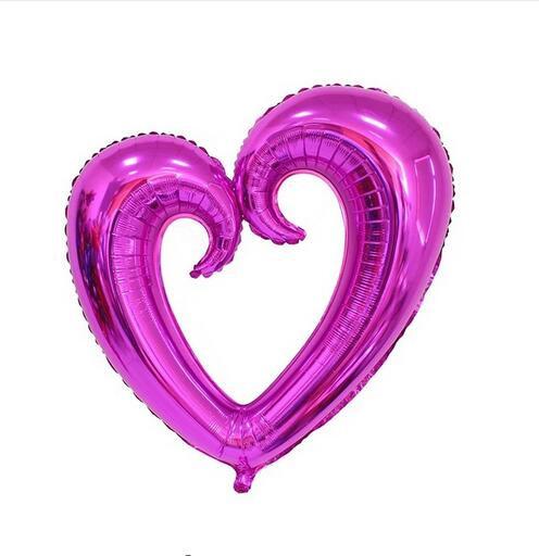 10pcs 36-Inch Giant Heart Foil Balloons with Hook for Wedding Valentine's Day & Birthday Party Decor Helium Ballon