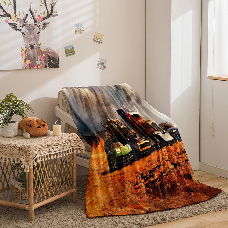 Transformers Series Flannel Blanket 3D Printed Sofa Blanket Thickened Blanket