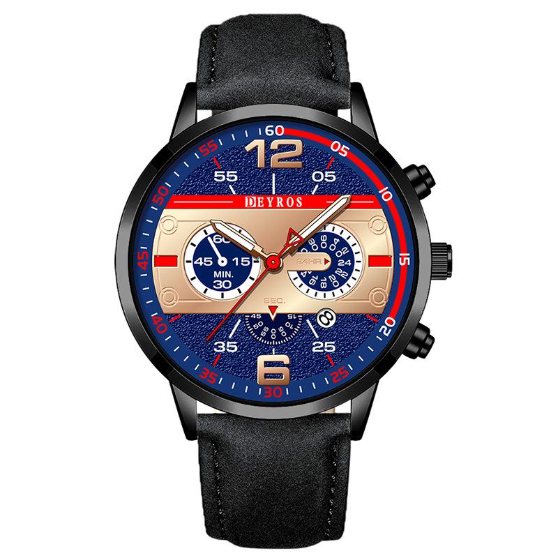 Belt Watch Men'S Personality Trend Fashion Calendar Luminous Quartz Watch Like