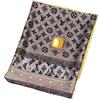 New Imitation Silk Printed Silk Scarf for Women  Versatile Geometric Sun Protection Beach Towel Ethnic Style Decoration Gauze Shawl