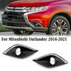 Para Mitsubishi Outlander 2016-2021 Cubierta de Marco de Lámpara de Rejilla de Luz Antiniebla de Parachoques Delantero con Adorno Cromado 6400G482 6400G481