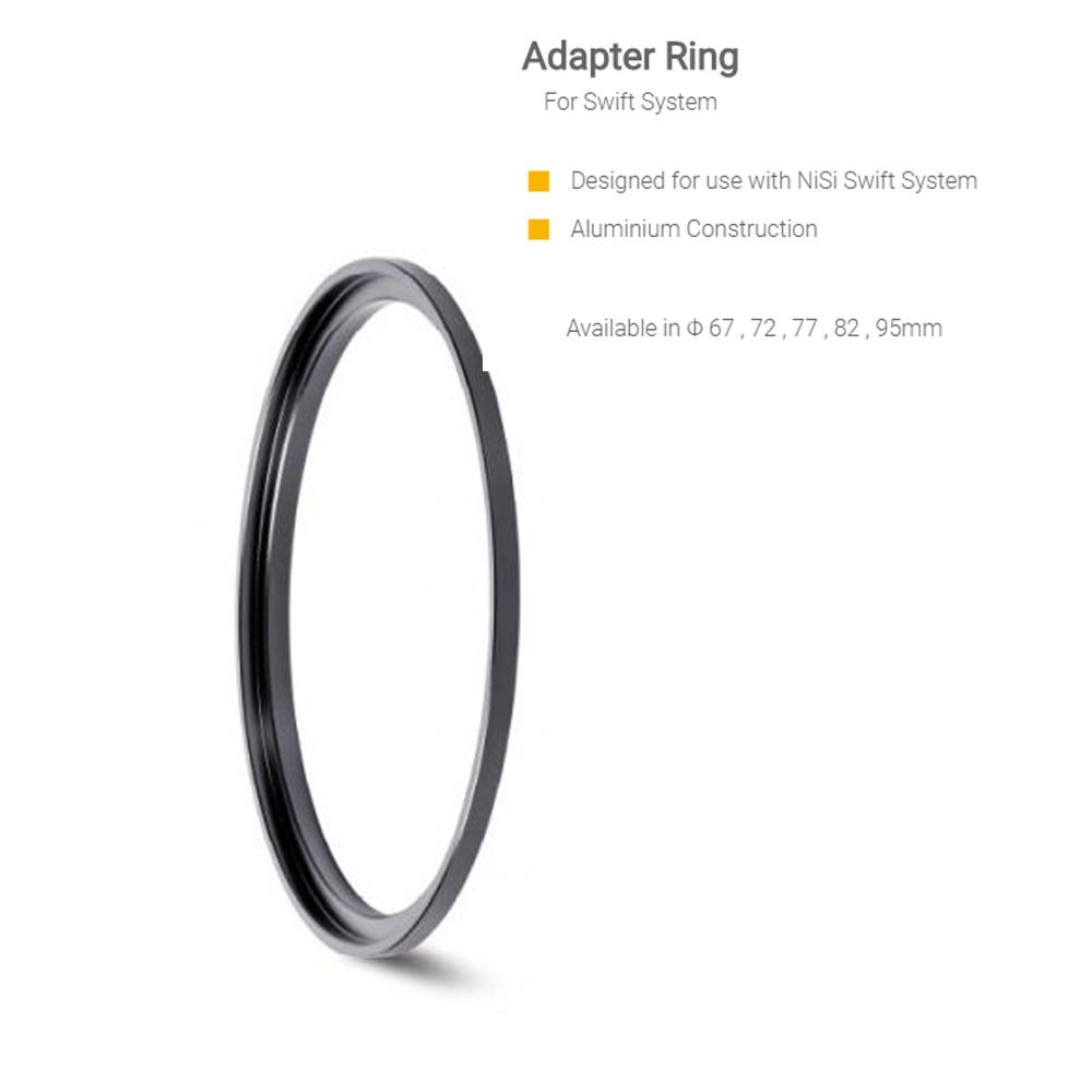 NiSi UV IR-Cut Filter Adapter Ring For 67mm 72mm 77mm 82mm 95mm True Color VND and Swift System Filters 67mm