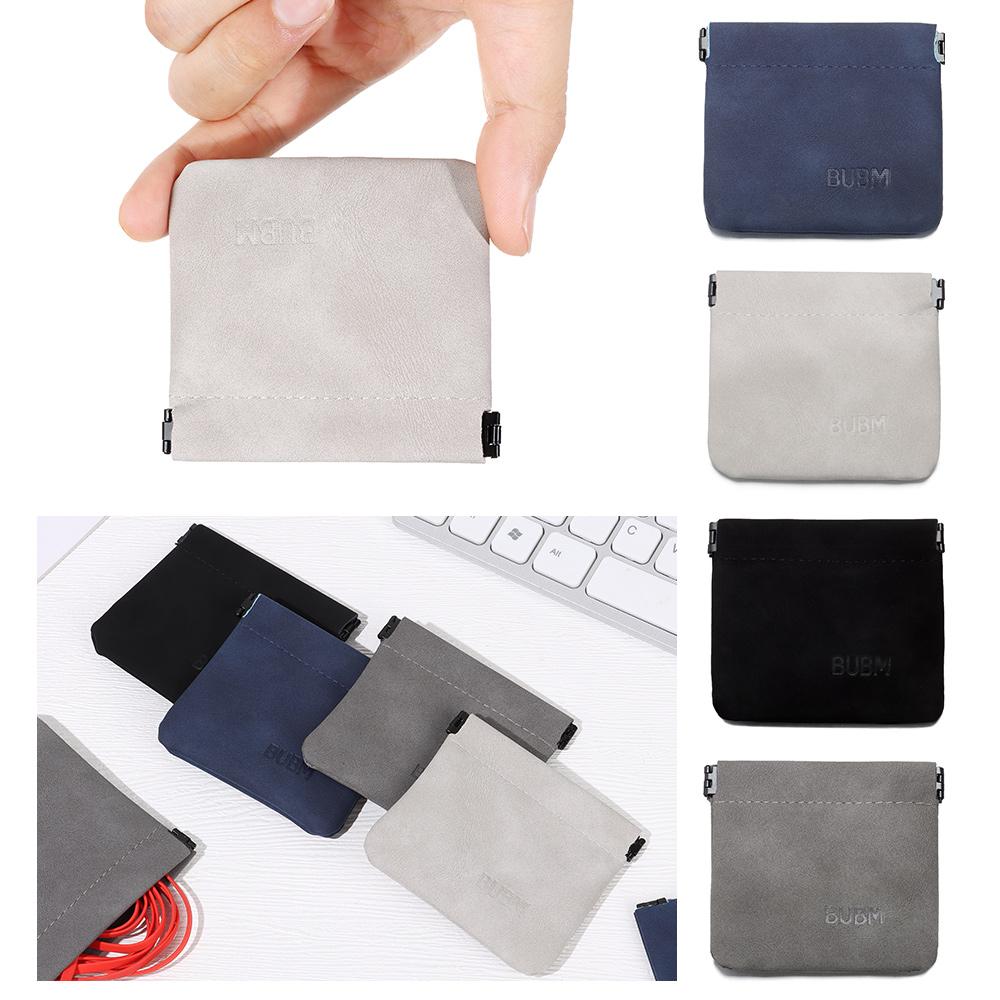 

Pouch Small Wallet Coin Purse Earphone Storage Bag USB Data Cable Organizer Headphone Accessories L чорний
