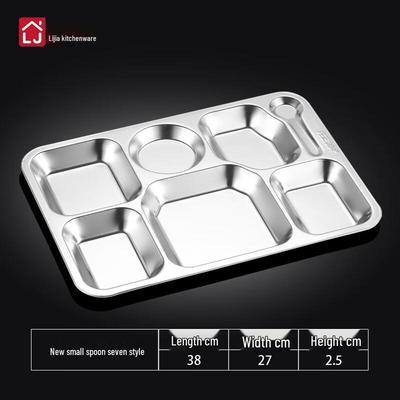 LIJIA FITMENT Stainless Steel Partitioned Food Tray