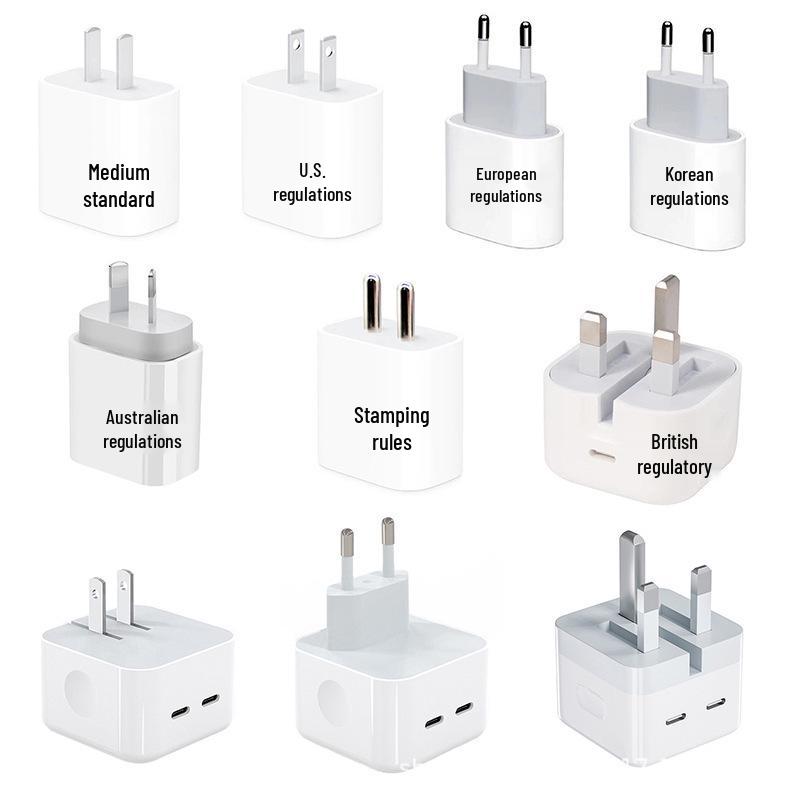 20W Fast Charger Set for Apple - Compatible with UK, US, EU Plugs