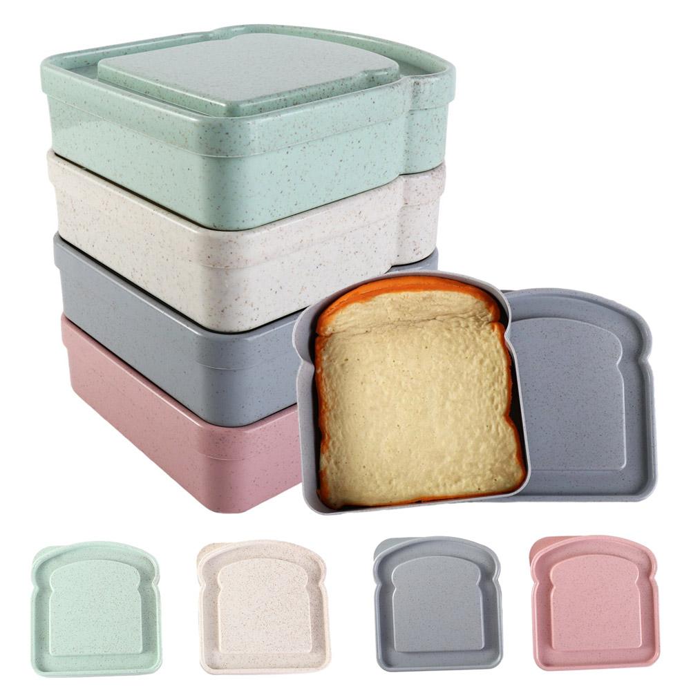 Toast Shape Moisture-proof Bread Container Sandwich Storage Case Dessert Container Toast Box