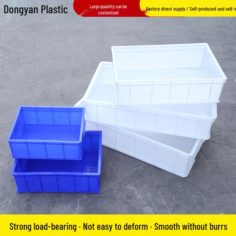 Rectangular Thickened Plastic Turnover Box for Logistics and Warehouse Use 4 Compartment Parts Box