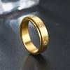 1Pc Titanium Steel Fashionable, Versatile and Simple Ring, A Trendy Ring Suitable for Men and Women