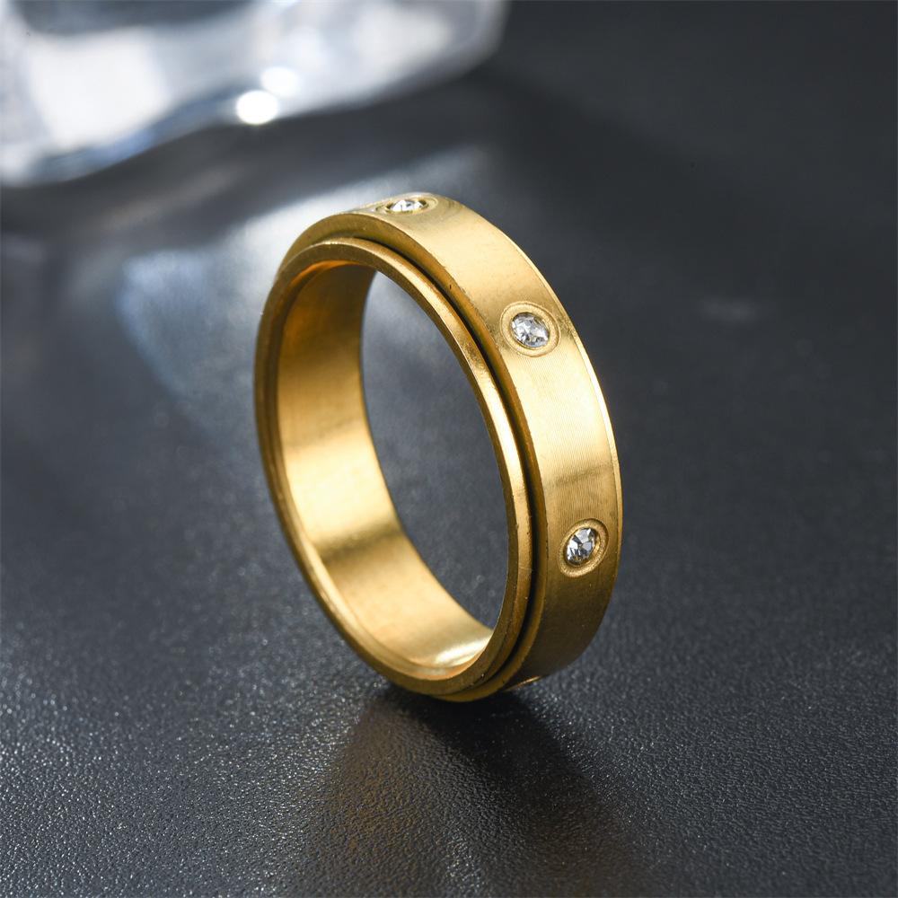 1Pc Titanium Steel Fashionable, Versatile and Simple Ring, A Trendy Ring Suitable for Men and Women