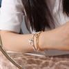 Multilayer Beaded Starfish Shell Ankle Chain Three-Layer Beach Foot Jewelry  Summer