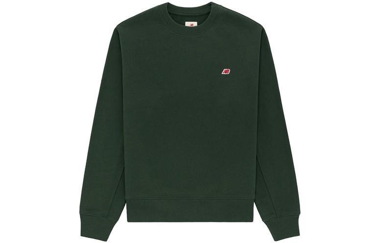 New Balance Teddy Made Sweatshirts Unisex Green Crew Neck Moderate Regular MT21541-MTN S