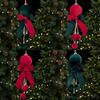 Pendant Christmas Bowknot Ball Pendant Velvet Bow Xmas Ornaments Christmas Hanging  Festival Party