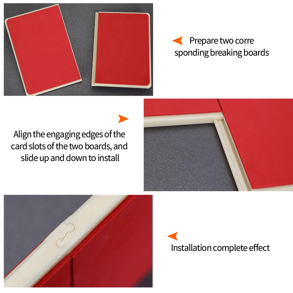 1/3Pcs Reusable Break Board Taekwondo Rebreakable Board Martial Arts Training Performance Accessory