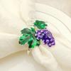 6pcs/lot Hotel Napkin Ring Western Food Fruit Grape Napkin Ring Napkin Button Wedding Valentine's Day Table Decoration