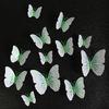 12Pcs Wall Decal Waterproof Realistic Removable Ambilight 3D Wall Sticker Butterfly Wall Stickers