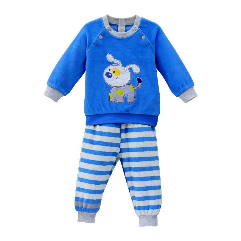 Newborn Boys Girl Infant Clothing Velour Winter Spring Long Sleeve Shirt Trousers Pants Set Aapparel Casual Sports Outfits Button Warm Clothing