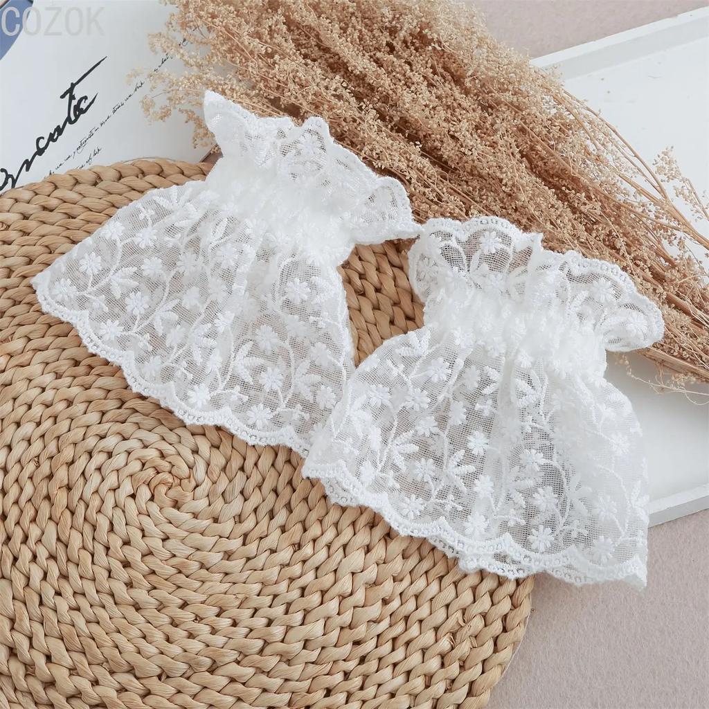 Cross-border Pleated Mesh Lace Sleeves Women's Decorative Cuffs Replacement Fake Sleeves