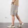 JYL Unisex Denim Shorts Summer Couple Ripped Loose Casual Trendy Fifth Pants Denim