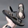 Mens Sandals Summer Genuine Leather Sandals Men Outdoor Casual Lightweight Sandal Fashion Men Sandals