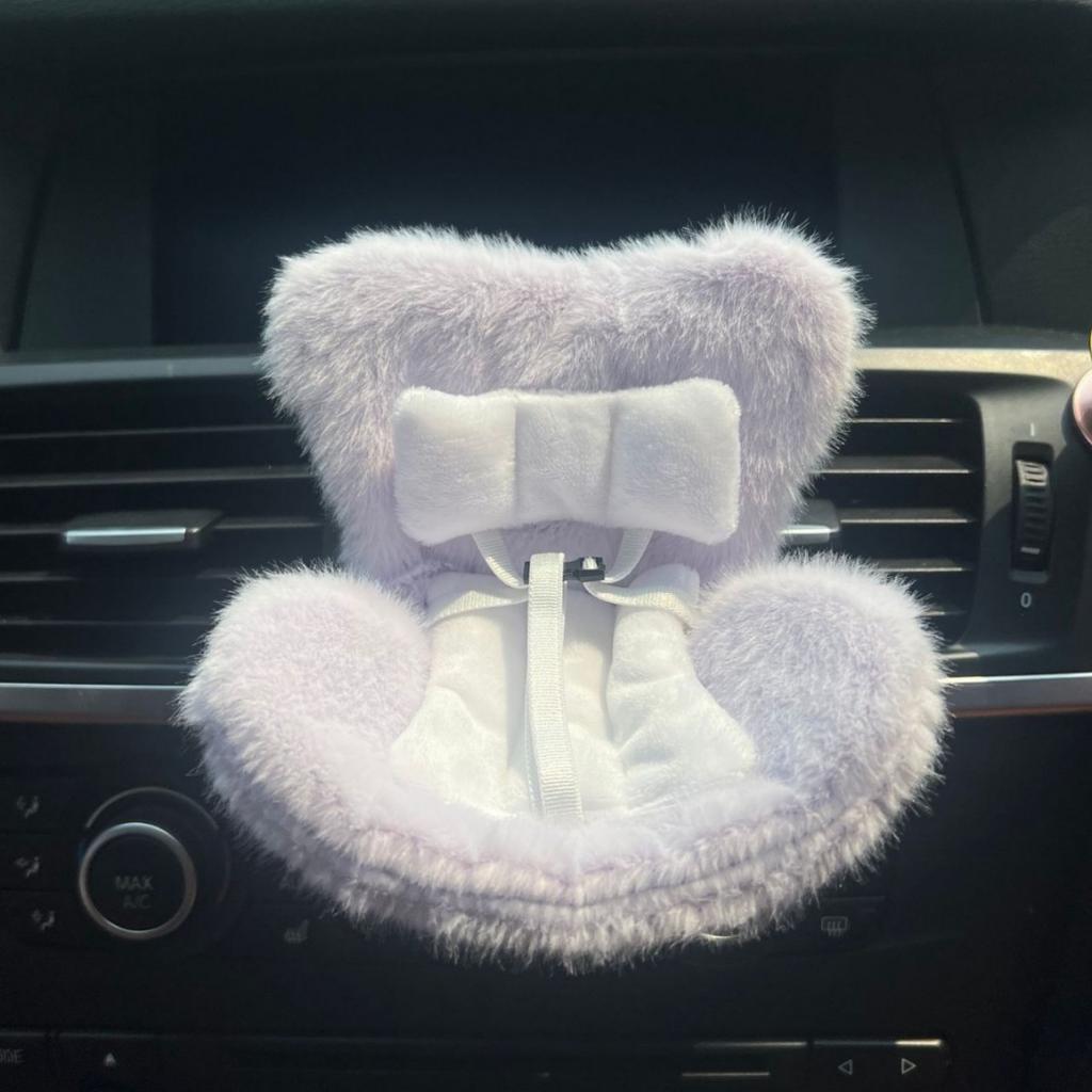 15-17Cm Doll Seat For Labubu Carseat Safety Seat Cute Doll Air Outlet Aromatherapy Decoration High-Grade Car Interior Decoration