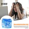 Adults Fidget Toy Stress Balls Ice Cube with Snowflakes Inside, Sensory Squeeze Fidget, Slow Rise for Kids and Anxiety Relief, Birthday Gifts