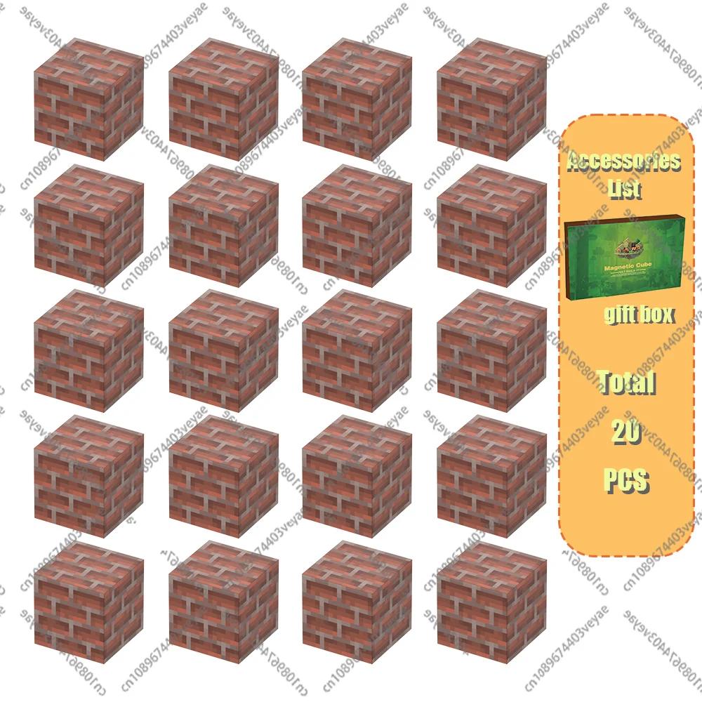 Magnetic Building Blocks Toy Build Mine World Magnet Cube Set for Boy Girl Kid Age 3+ DIY Model Children Stem Sensory Toys Gift