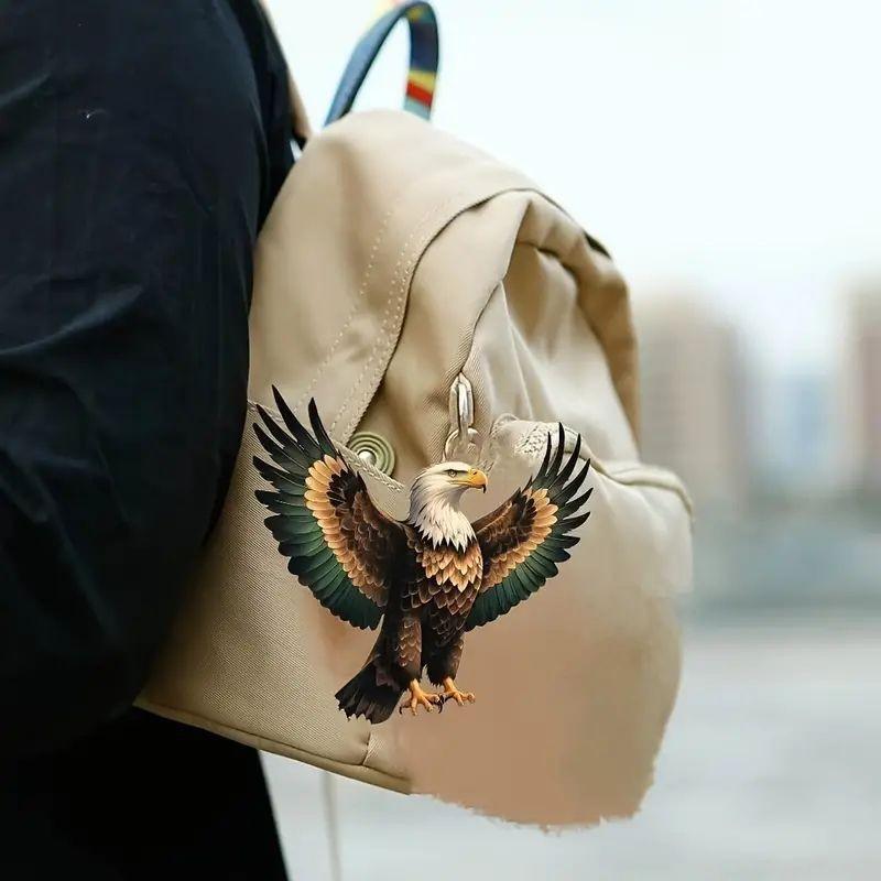 Cartoon Colorful Acrylic Eagle Decorative Car Pendant For Stylish Vehicle Accents