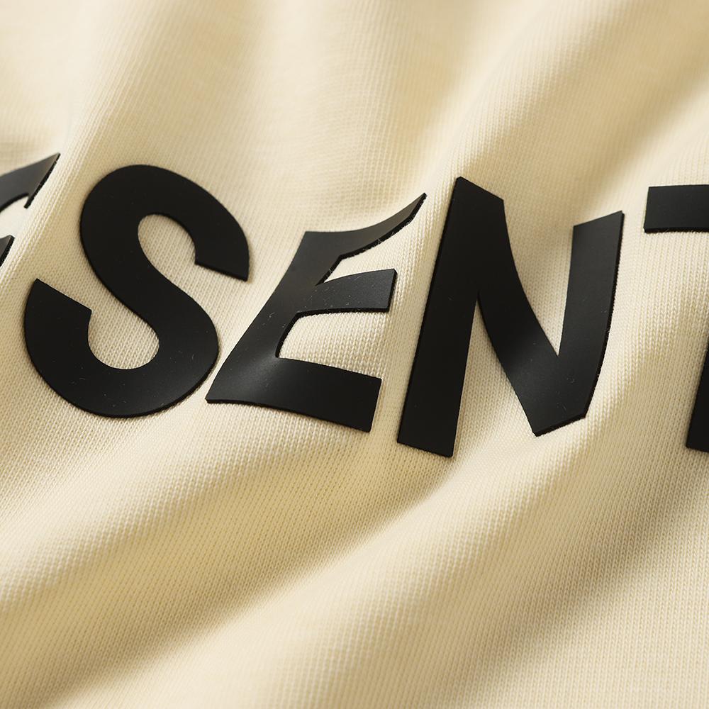F101 Fear Of God Essentials Letter Print Oversized T-shirt Crewneck Sweatshirt - Unisex Streetwear Pullover