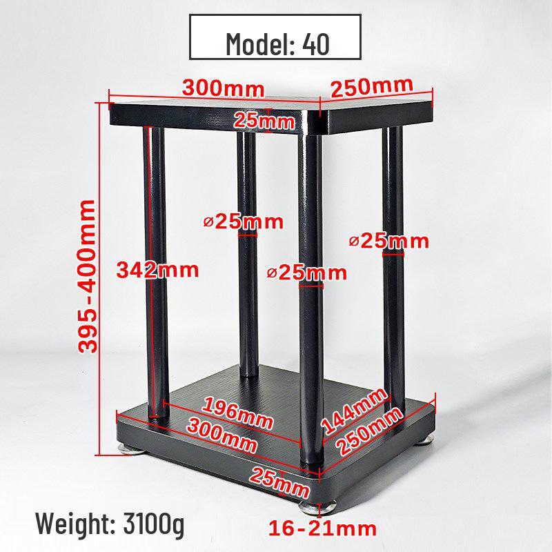 Desktop Speaker Base with Shock-Absorbing Feet