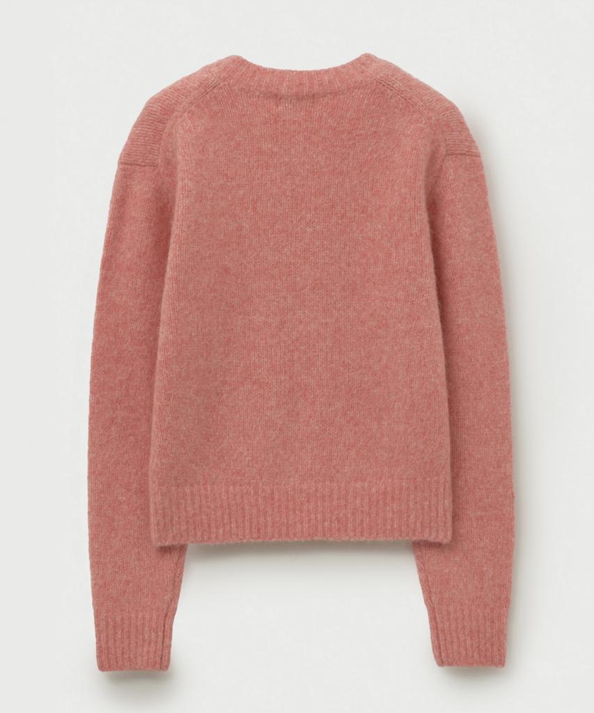 Seteo (W) Essen Two-Tone Mohair Blend Knit Pink