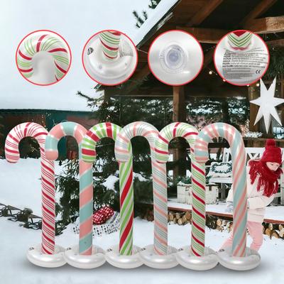 Christmas Candy Cane Balloon 51 Inch Large Inflatable Candy Cane Decoration for Birthday Xmas Wedding New Year Carnival