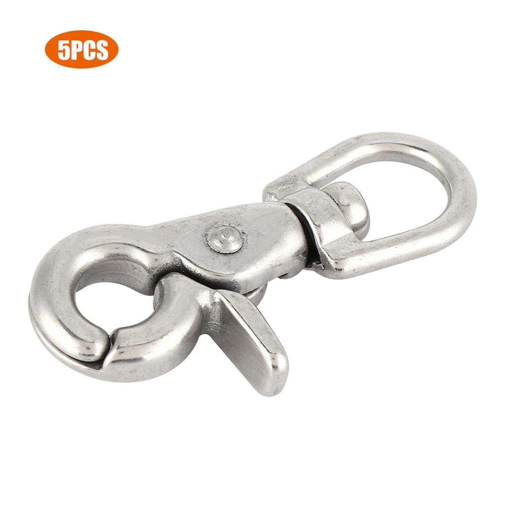 5Pcs Stainless Steel Trigger Snap Hook Clasp Houseboat Accessories