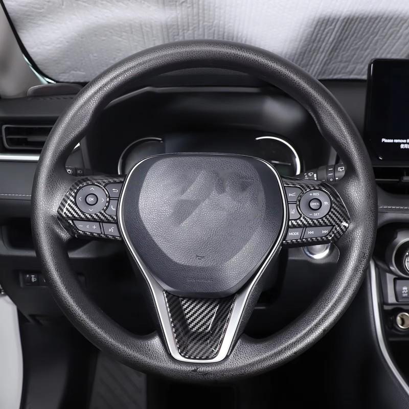 For Toyota RAV4 -2025 ABS Carbon Fiber Interior Kit Dashboard Console Gear Shift Panel Decoration Cover Trim Stickers