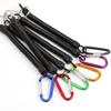 Carabiner Anti Lost Rope Spring Take Up Cord Metal Buckle For Fishing Gear Climbing Fishing Gadgets