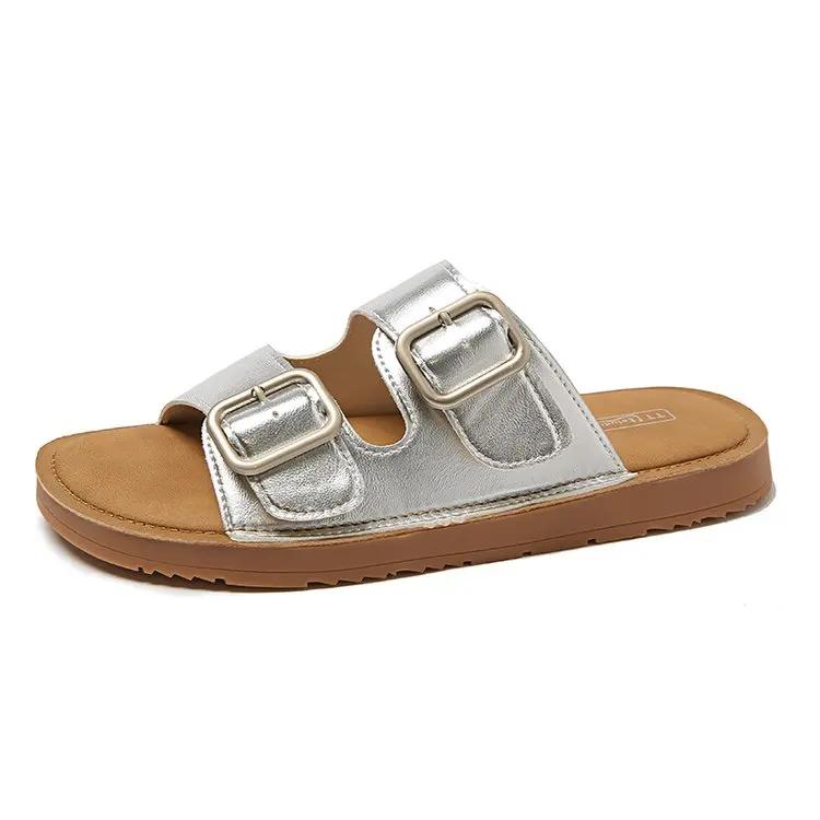 Fashion New Fashion Trend Women's Sandals Summer 2024 Soft Soled Non-slip Slippers Comfortable Flat Shoes Indoor Outdoor Sandals