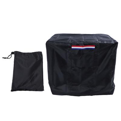 Copertura per Focolare Rettangolare Professionale 420D Rivestita d'Argento Impermeabile Resistente ai Raggi UV Esterno Fuoco