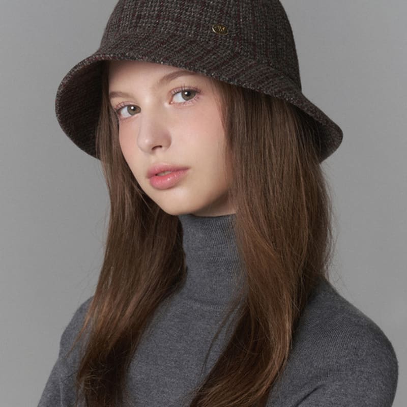WHITE SANDS Check Wool Bonnet Hat Ranelli (4 Colors)