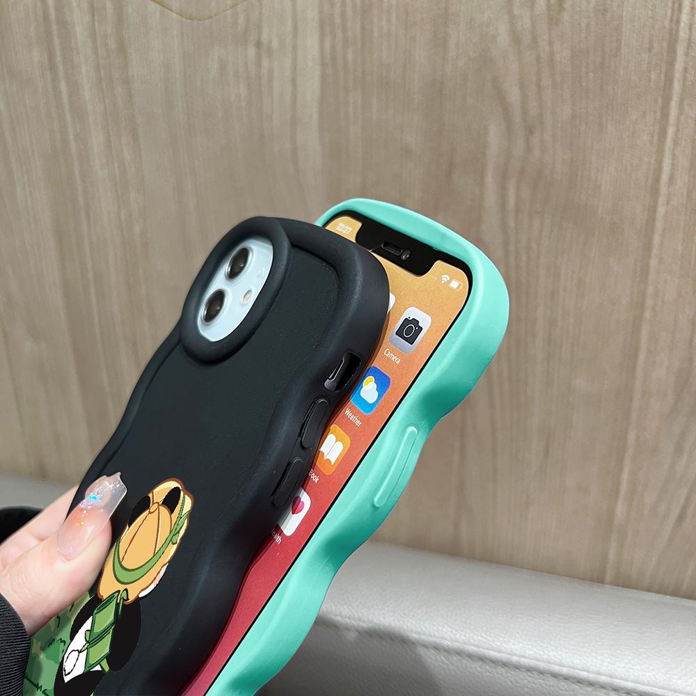 Lovely Cartoon Panda Soft Phone Cover for Samsung Galaxy A52 A73 A12 A11 S24 Ultra 5G S23 S22 S21 S20 FE Wave Edge Shockproof Protective Rubber Case