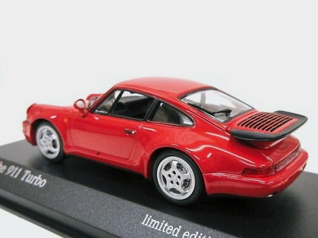 European Exclusive Scale Porsche 911 Turbo 1990 964 Model 1/43 (Red)