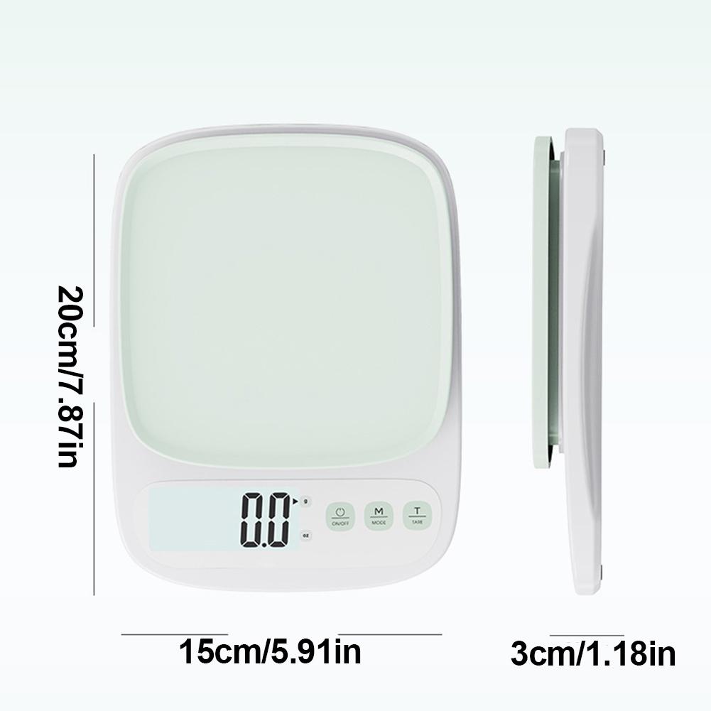 3KG/0.1G Digital Food Scale High Accuracy Electronic Kitchen Scale LED Display Food Scale Tare Function for Cooking Baking