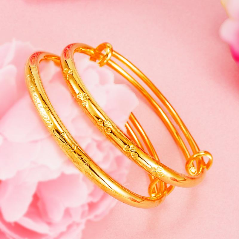 Luxurious Four Leaf Clover Jewelry Rose Promise Bracelet