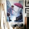 Noragami Stray God Wall Tapestry Aesthetic Wall Hanging Printed Fabric Blanket Decorative Tapestries for Bedroom Living Room Home Decor