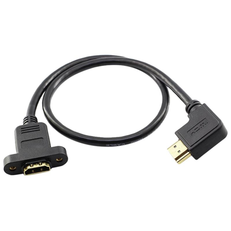 

Кабель-подовжувач HDMI «тато-мама» під кутом 0,5 м для HDTV з отвором для гвинта As Shown A