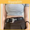 Punk Style Metal Belt With Rivets For Fashionable Women Summer Accessory