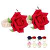 2PCS/Bag Simulation Flower Napkin Rings Modern Napkin Holder Table Decorations for Wedding