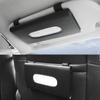 Sun Visor Hanging Tissue Box Holder 1PC PU Leather Auto Car Truck Vehicle Interior Storage Decoration Practical Car Accessories