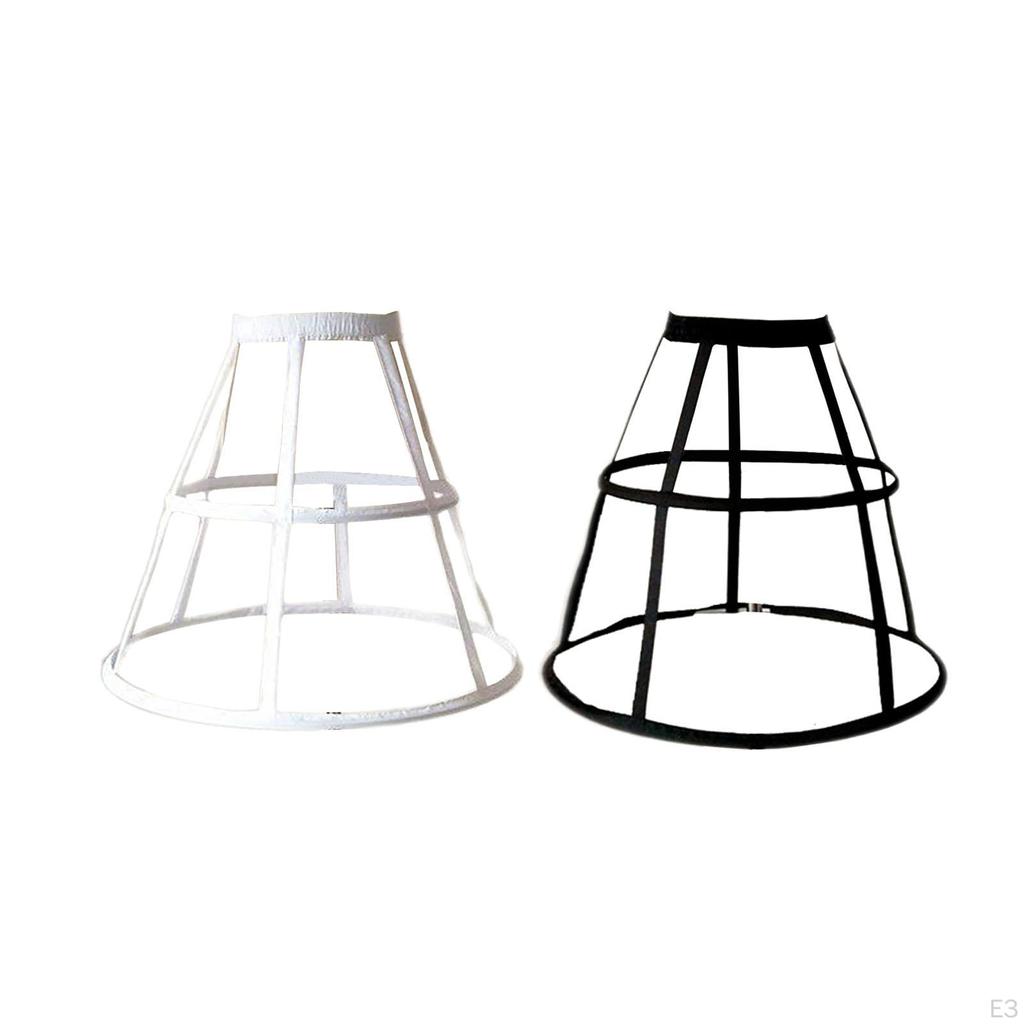 Cage Hoop Skirt Petticoat Elastic Waistband Crinoline Pannier for Prom