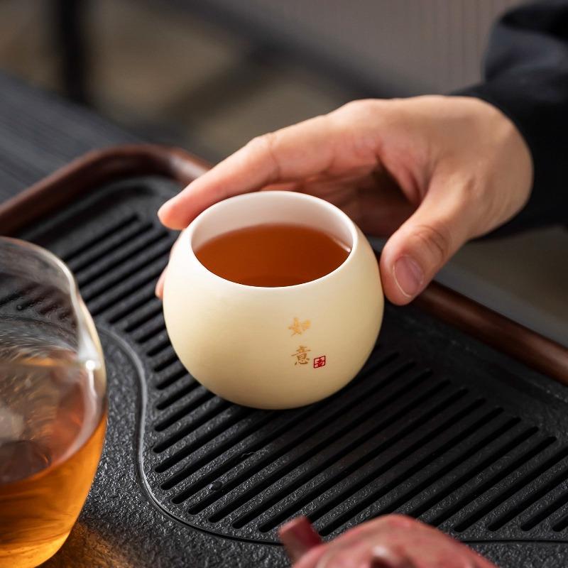Gift Box  Elements Gift Box Kiln Change China Ceramic Tea Cup Porcelain Kung Fu Cups Set Pottery Coffee Mug Tableware Cup