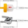 Strongthium 3/16 Fuel Line Hose Kit For Scooters ATVs Dirt Bikes Mini Bikes & Go-Karts With 3/16 Gas Clamps Valve & Filters 6.6 FT